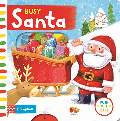 Busy Santa: A Push, Pull, Slide Book (Campbell Busy Books, 16)｜mi:te[ミーテ]