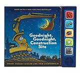Goodnight, Goodnight, Construction Site Sound Book: (Construction Books for Kids, Books with Sound for Toddlers, Children's Truck Books, Read Aloud Books) (Goodnight Construction Site)